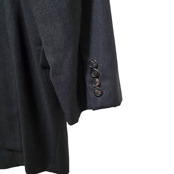 Hickey Freeman Vintage Gray Canterbury Italian Wool Blazer Sz 50L - Picture 5 of 11